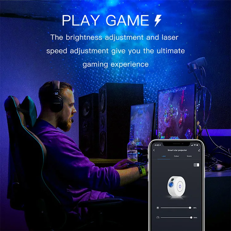 Умный Wi-Fi Звездный проектор, Звездный проектор, лазерный Звездный проектор, ночник, лампа с Alexa и Google Home, детский ночник