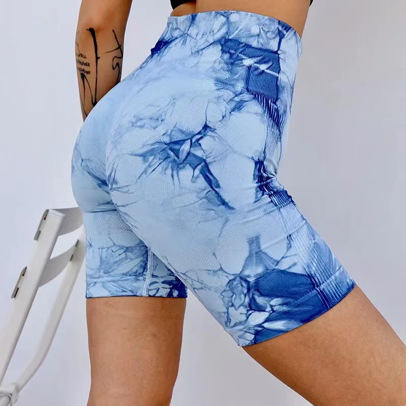 New Tiedye Yoga Shorts Women's Sports Outdoor Fitness Pants