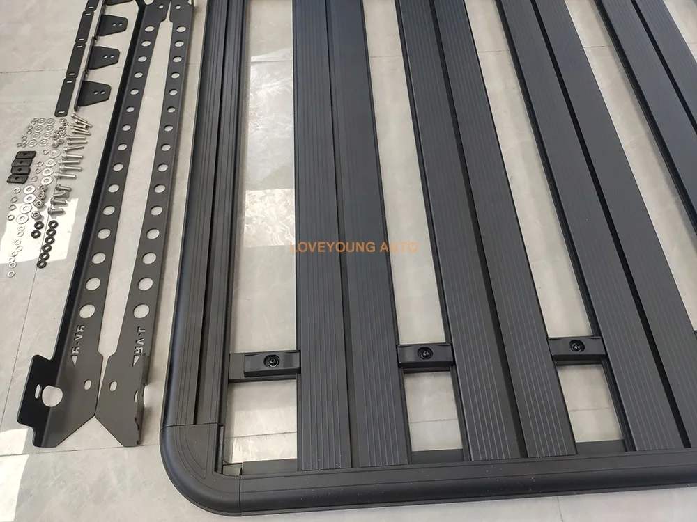Universal Aluminum Platform Car Roof Rack Cargo Carrier for Toyota Land Cruiser 4Runner Jeep Wrangler JK