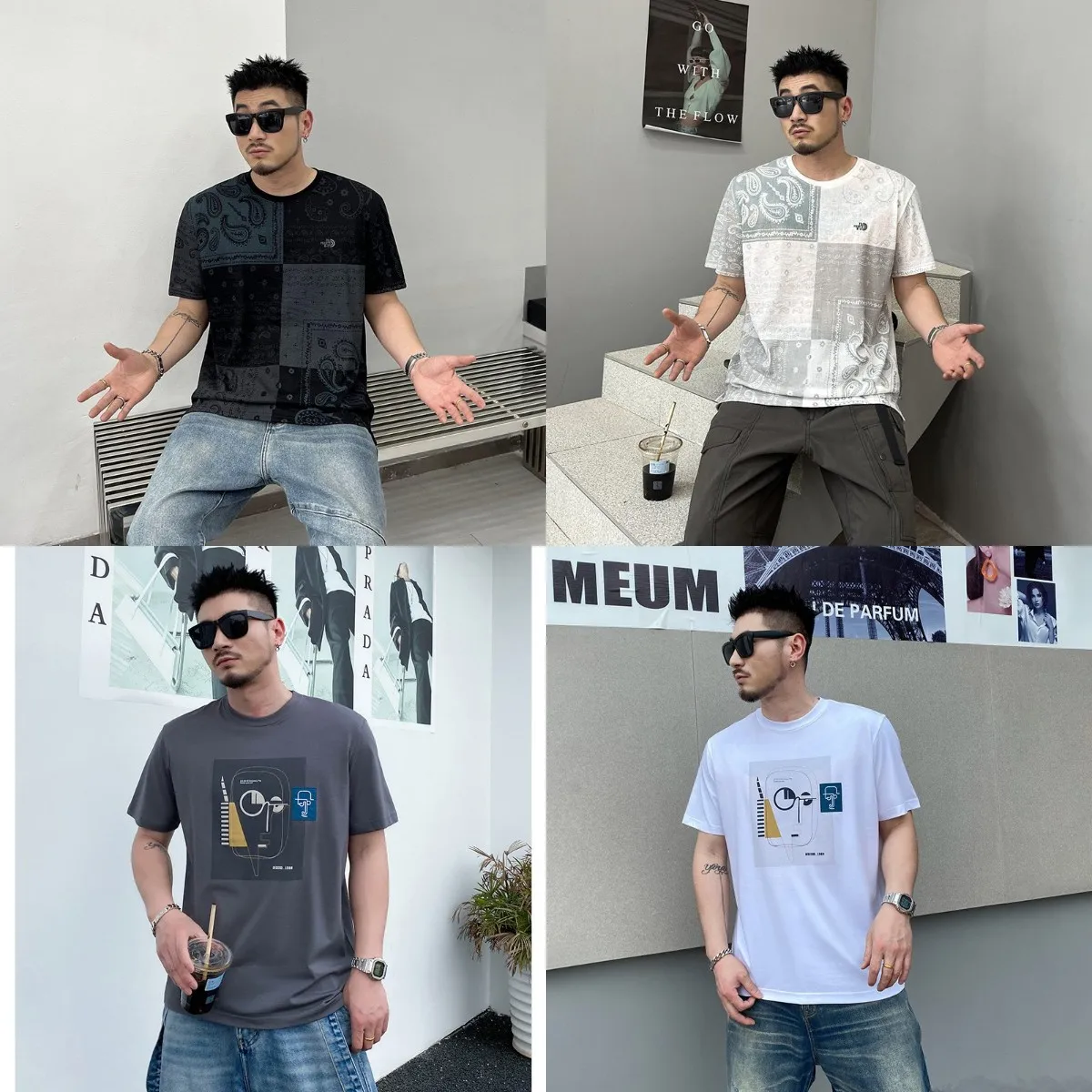 Customhigh-endsummerseamlessice Silk Slipshort-sleeved T-shirt For Men ...