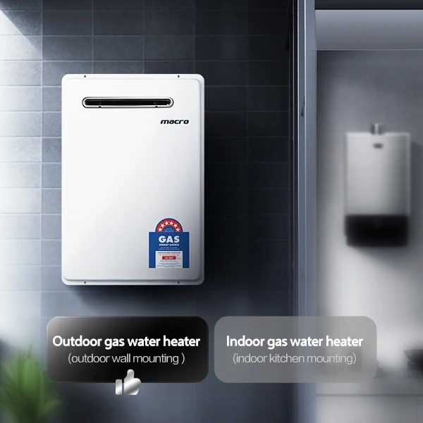Macro New Model S2 Series 22l Outdoor Type Gas Water Heater With High
