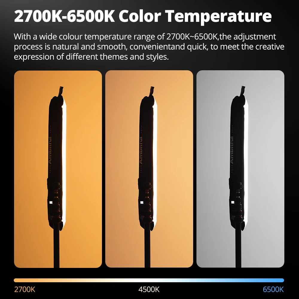 AMBITFUL GC12 - Portable LED Light for Professional Photography