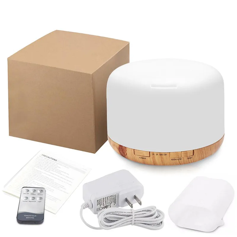 Ultrasonic Aromatherapy Fragrant Oil Humidifier Vaporizer 500ml Diffuser