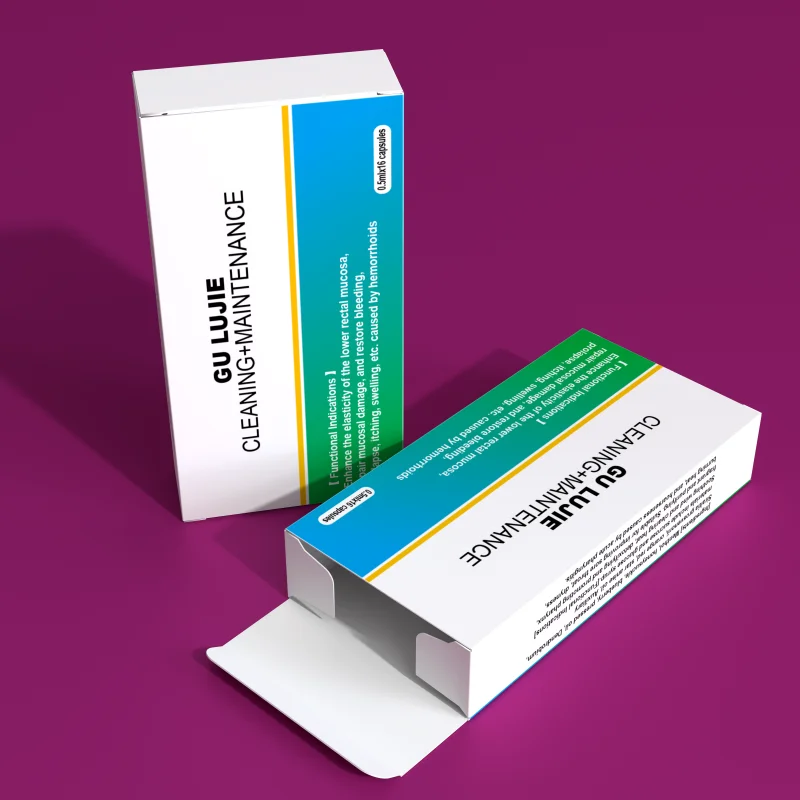 Pharmaceutical Medicine Packaging Box Customized  Paper Box for Board Pill Capsule Liquid Oral Liquid Bottle Box Biodegradable