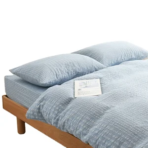 Hot Sale Hotel and Home Series Polyester Seersucker Duvet Cover Bedding Sets