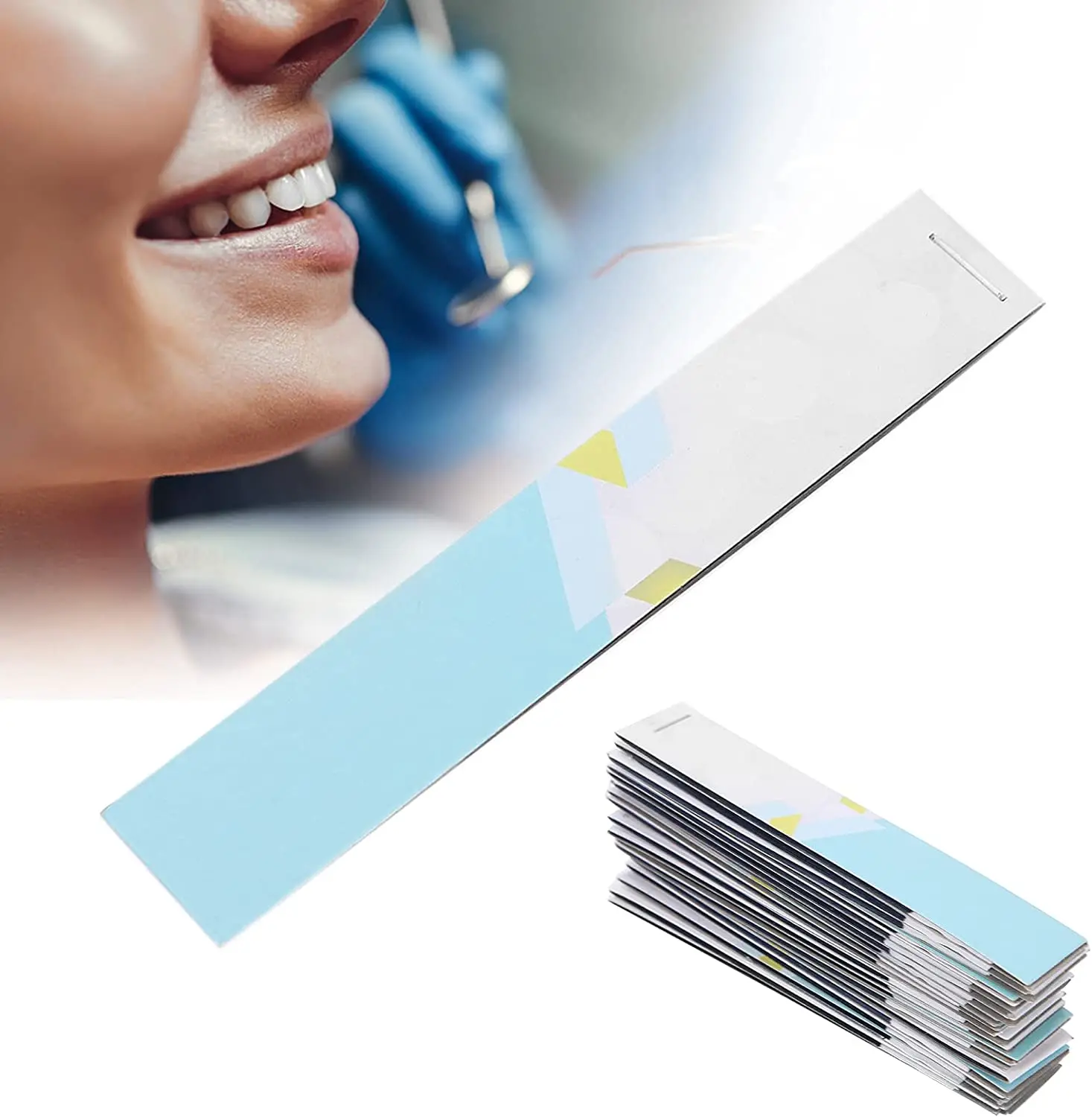 Dental Dentist Articulating Paper Blue Strips Dental Lab Products Straight Shape Articulating Paper Dental