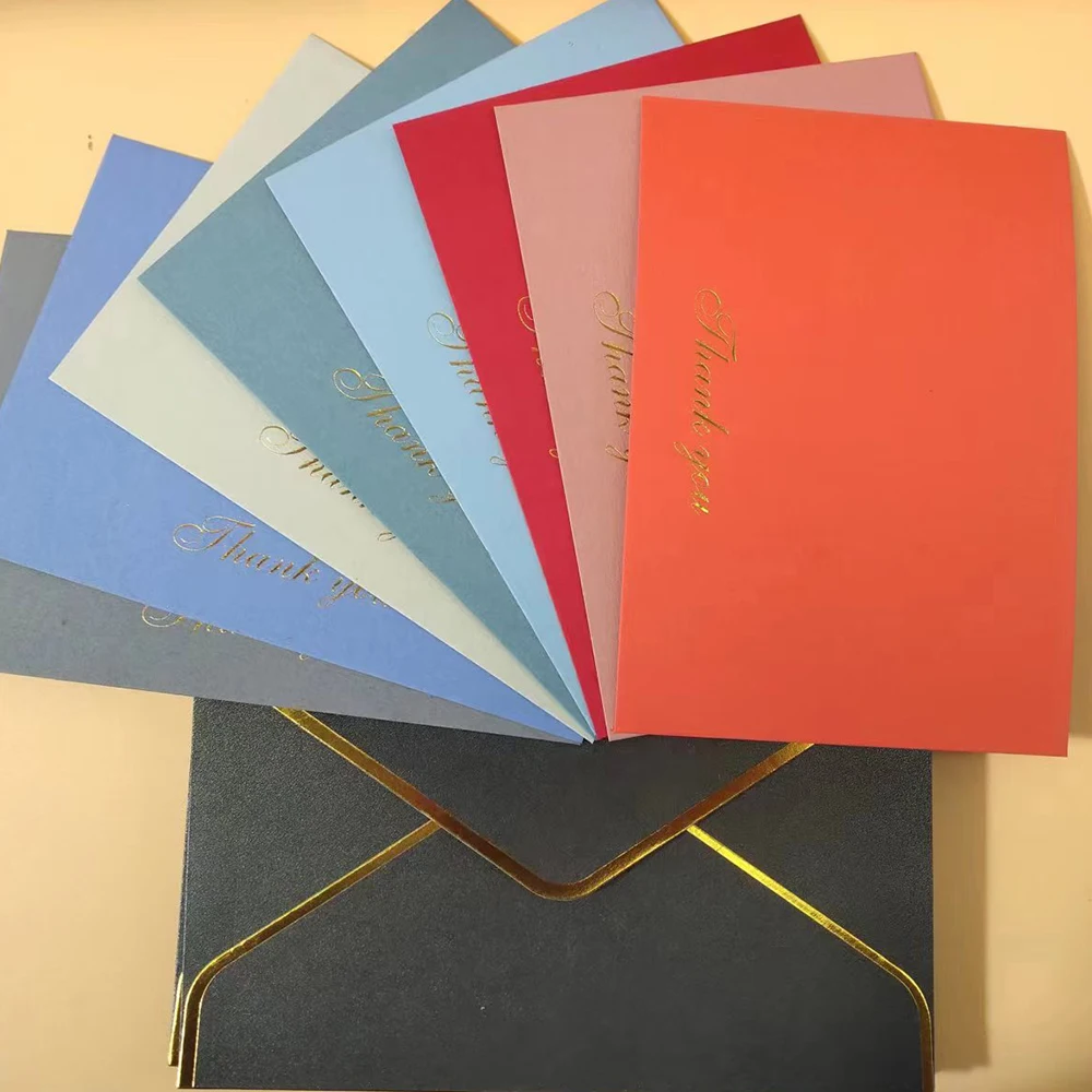 Recycled Custom Business Card Embossed Printed Paper Thank You Card