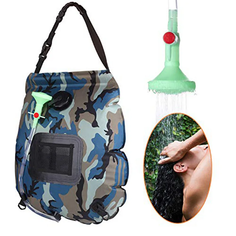 Solar Camping Shower Bag With Hose And Onoff Switchable Shower Head