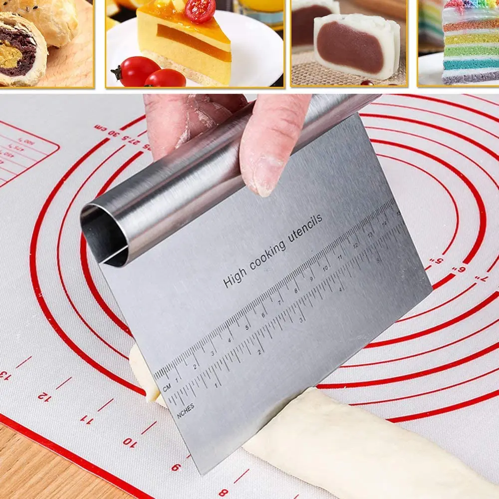 Source Pastry Bread Separator Scale Knife Stainless Steel Mirror