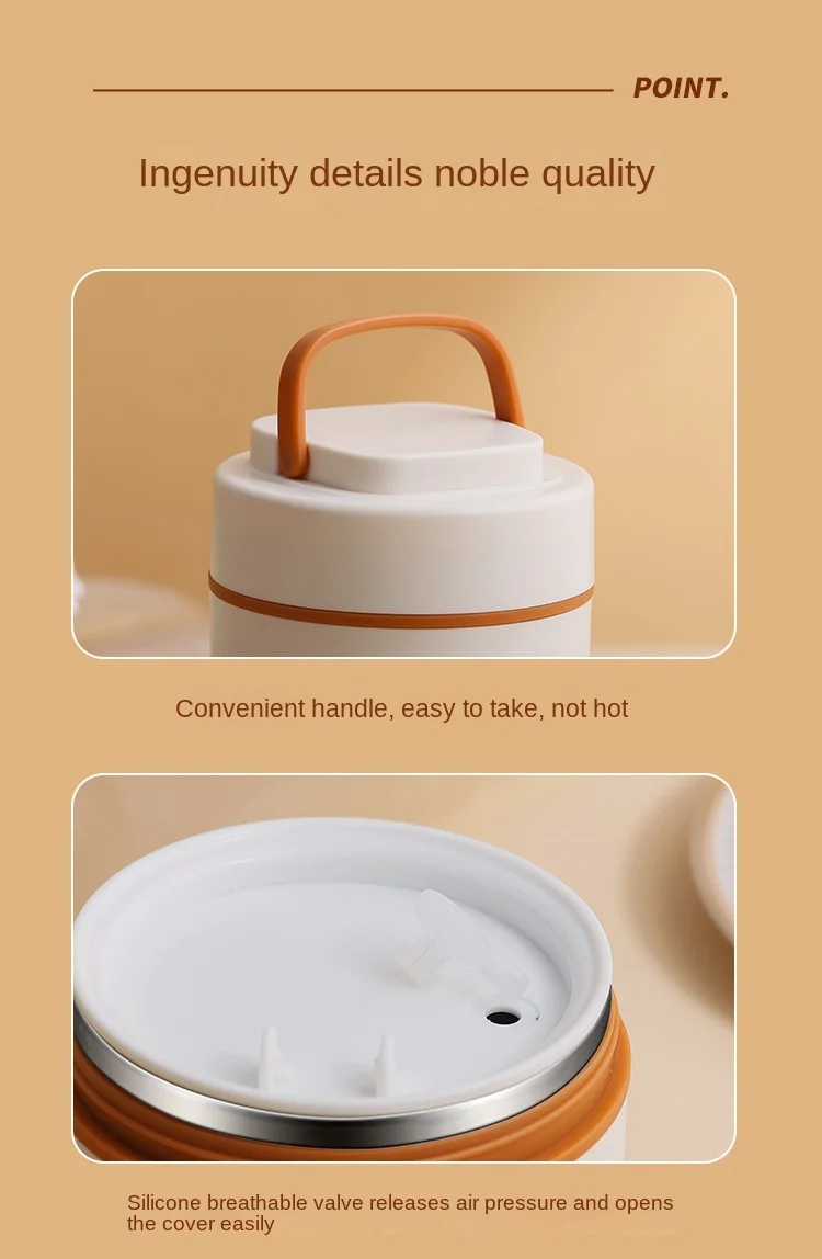 Mini Porridge Stainless Steel Breakfast Cup Insulation Portable Small Insulated Barrel Soup Box Soup Pot Coffee Bento Box