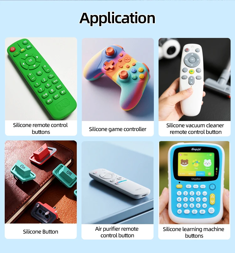 product premium custom silicone buttons precision engineered for wear resistant build vibrant color matching for electronics rubber-5