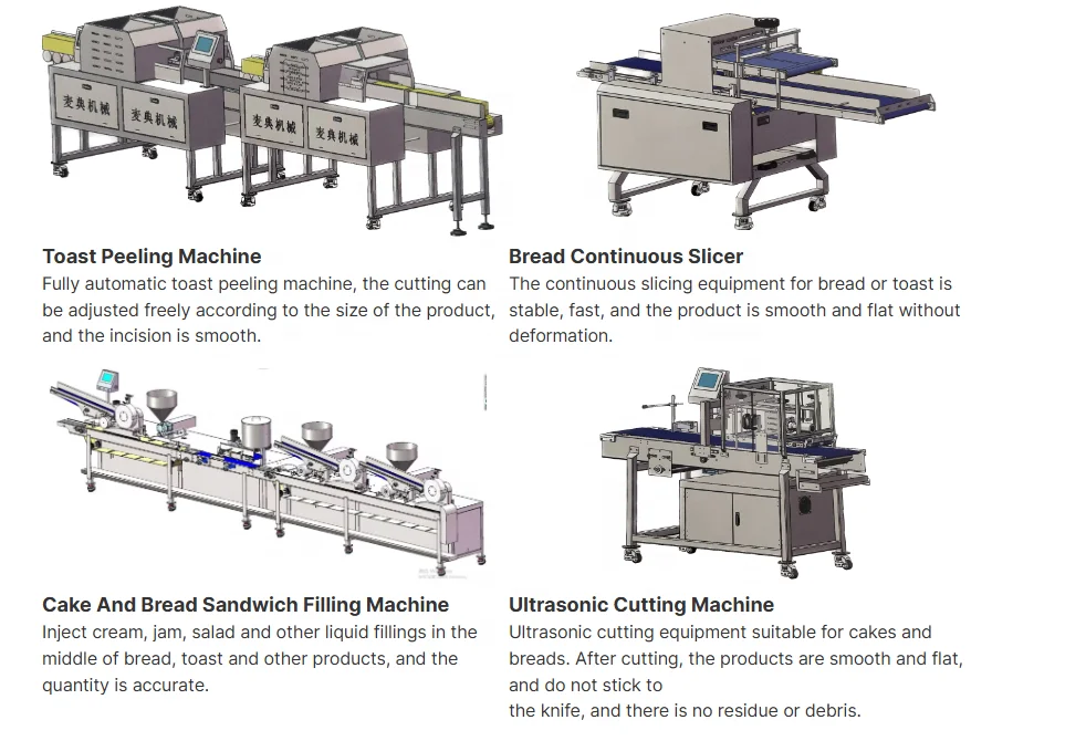 ADMF Fully Automatic Toast Triangle Sandwich Bread Production Line With Slicer Stuffing Machine Restaurant Equipment