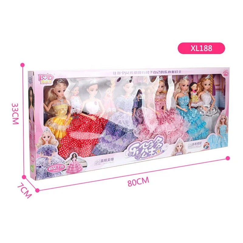 Оптовая продажа детсая Подарочная коробка для маленькой принцессы игровой домик детская игрушка кукла комплект