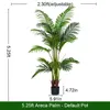 Green 5.25FT Artificial Areca Palm with Black Pot