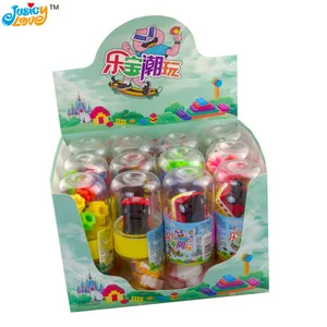 Wholesales Funny Building Block Toy Car Toy Mix Fruit Candy for Kids