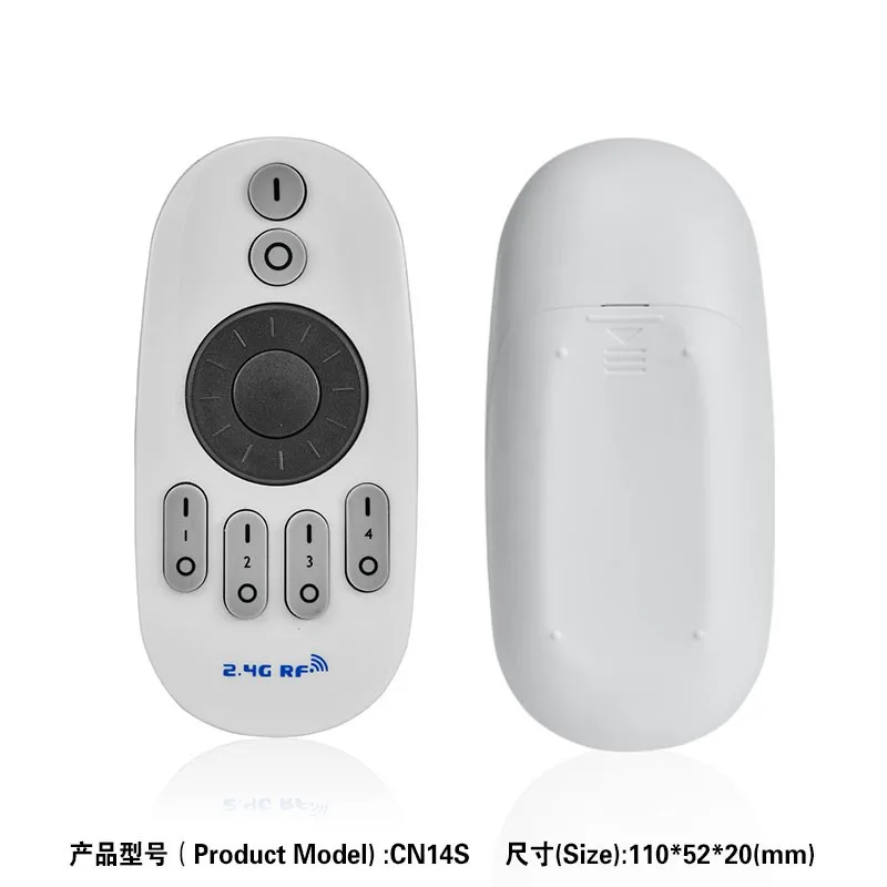 Mini RF Wireless LED Touch Remote Controller  Plastic Enclosure RGB Dimmer Controller Shell for Single Color Light Strip