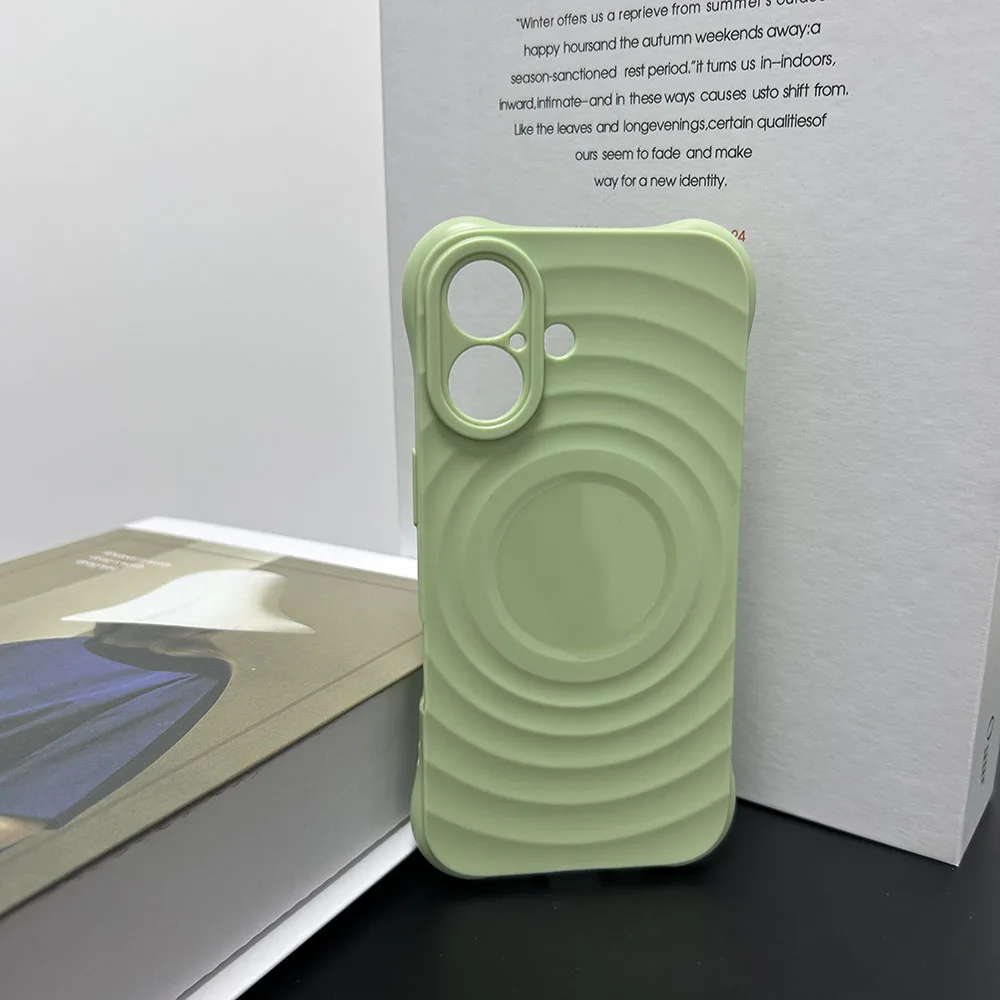 Tpu Phone Case For Iphone 16 Pro Max Plus Simple Cases Candy Color Cover Water Ripple Circle Mobile Sjk513 Laudtec factory