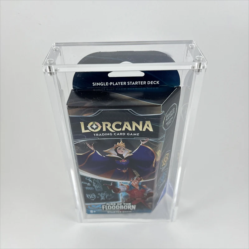 Premium Clear Acrylic Booster Box Display Case for Lorcana Theme Deck Box  the 1st Chapter
