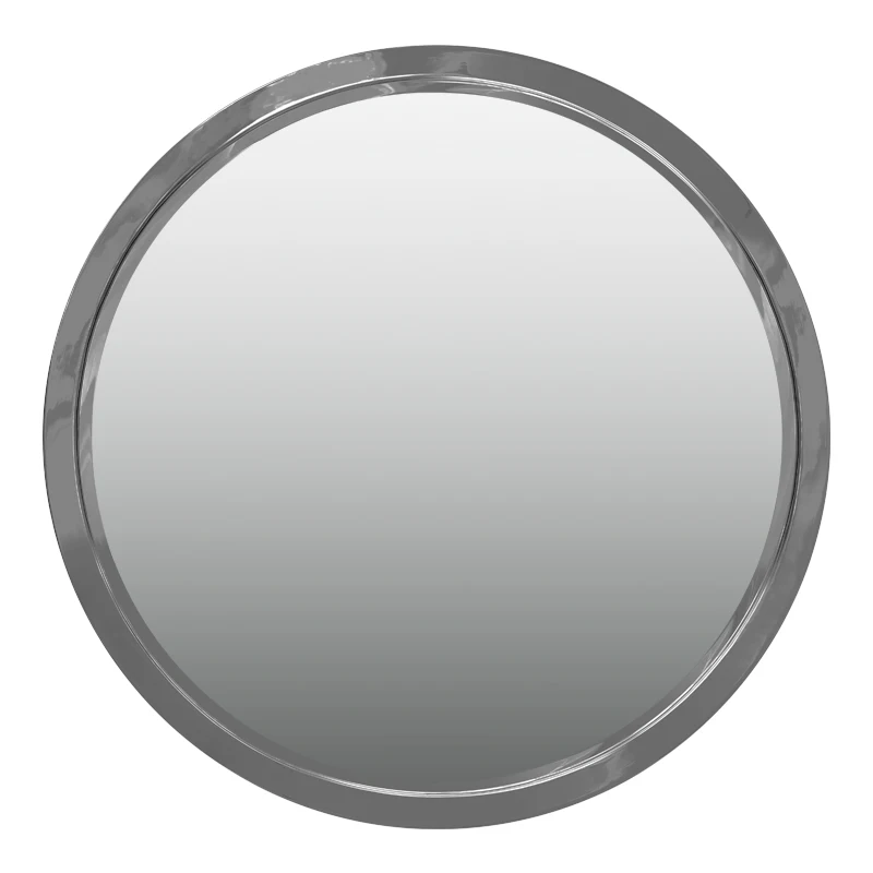 Wholesale Home Decor Gold Round Shape Wall Double Mirrors Drawer Metal Frame Decorative Wall Mirror