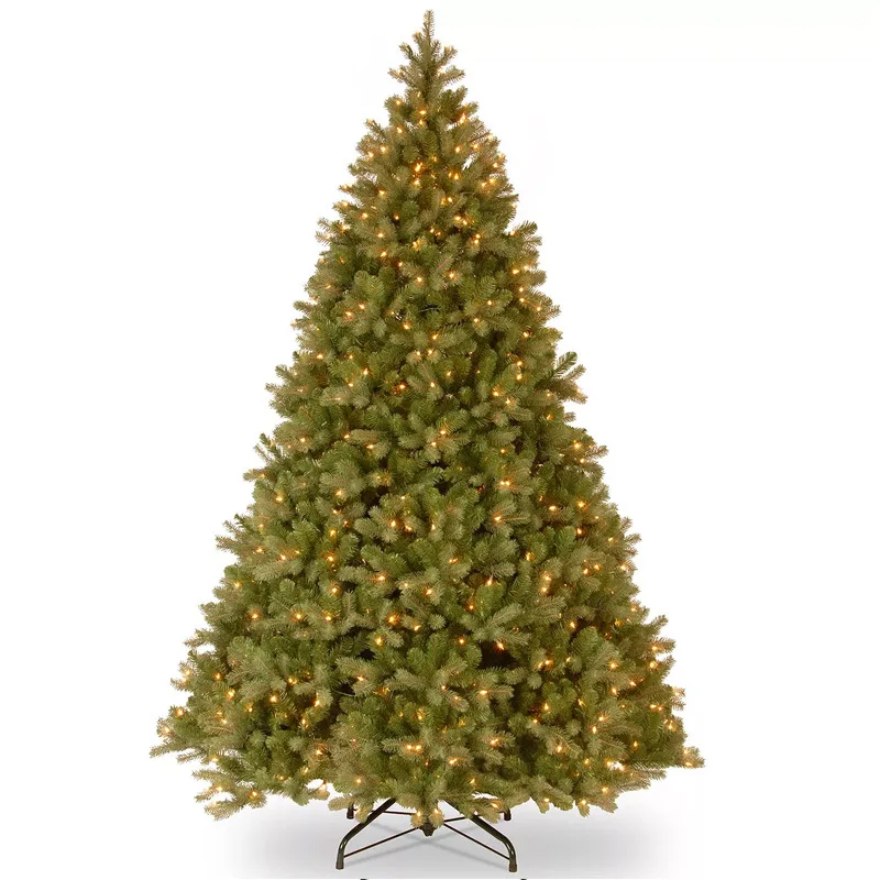 Pre-Lit Artificial Feel Real High-grade PE Christmas Tree 6FT/7FT/8FT Source Factory Customization