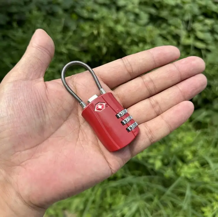 TSA Approve Bicycle Chain Combination Lock Travel Digit Locks