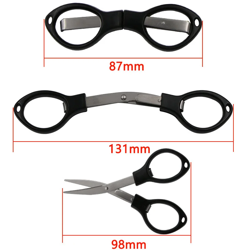 Multi Purpose Pocket Scissors Keychain Foldable Scissors Small Fishing Sewing Tailoring Folding Scissor