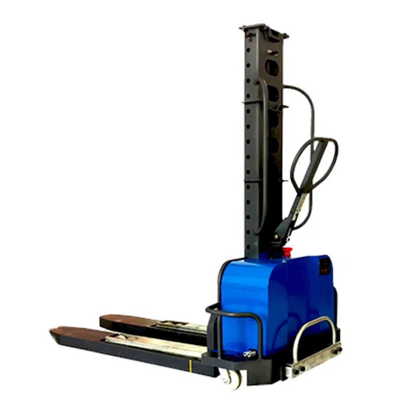 Semi Automatic Stacker Electric Pallet Self Propelled Truck Self-Loading