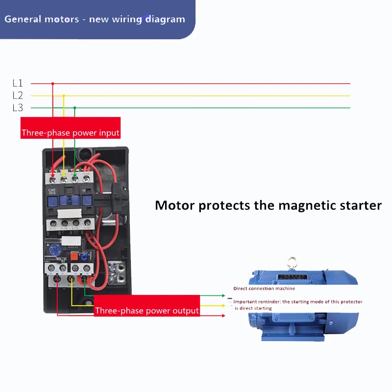 220V/ 380V/ 660V Star Delta 3 Phase Starter for Induction Motor Dol Starter
