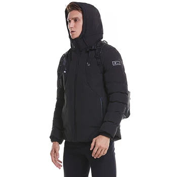 High Quality 9 Heating Zones  USB Battery Thermal Electric Heated Jacket custom logo  and blank quilted puffy
