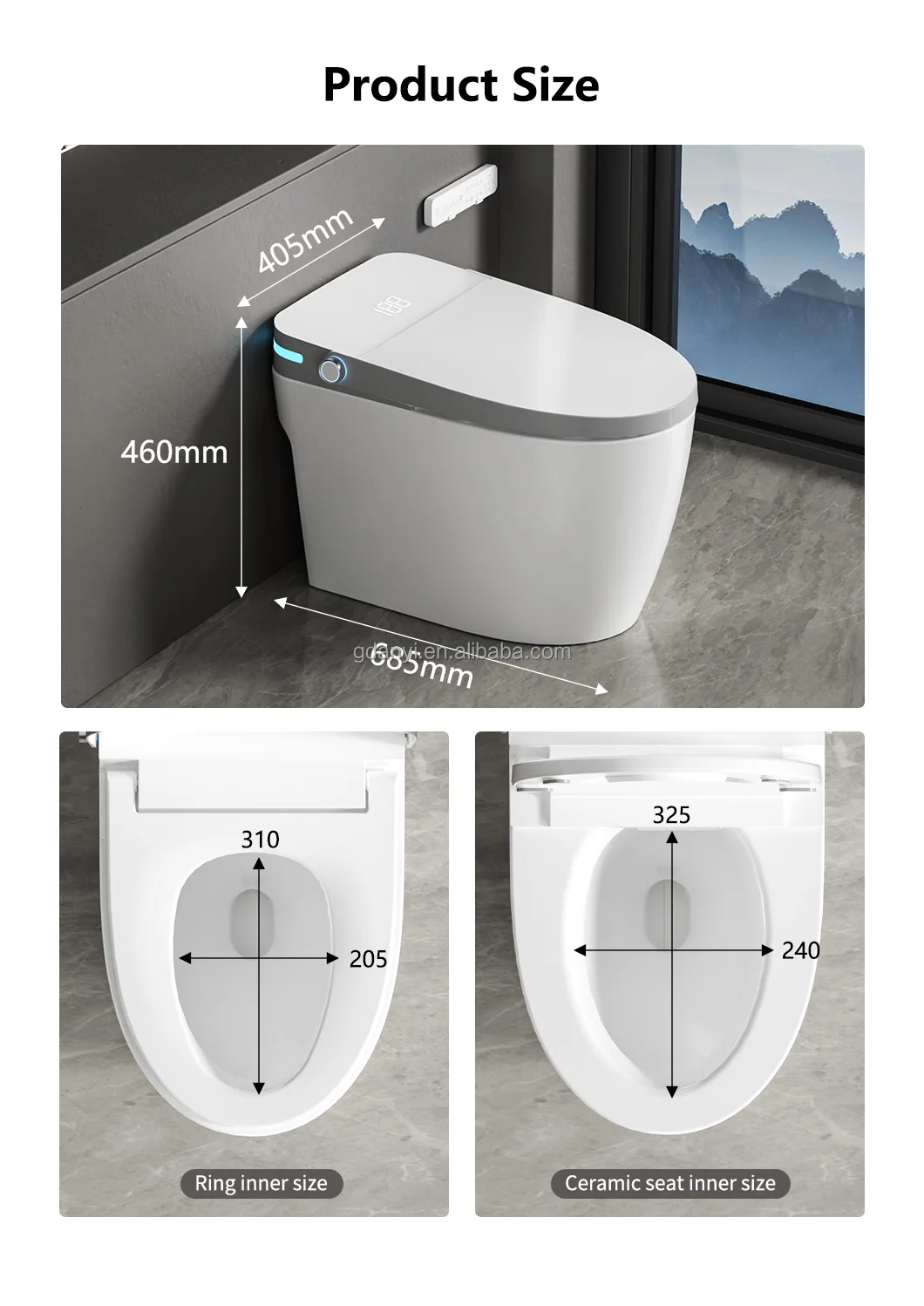 Smart Toilet - Modern Inodoro Foot Sensor Sanitary Ware