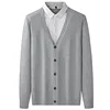 Light gray b87 cardigan sweater