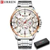 4 Glod Case White Dial