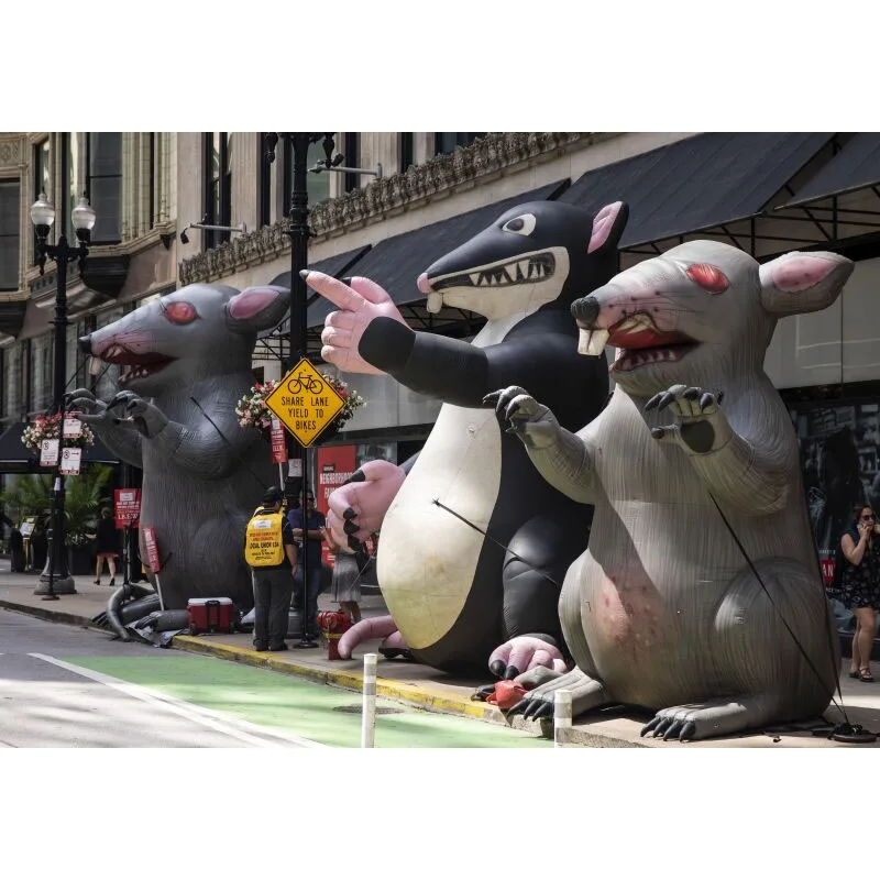Event Animal Inflatable Cartoon Character Customized Advertising Event Mouse Giant Inflatable Rat Model Balloon