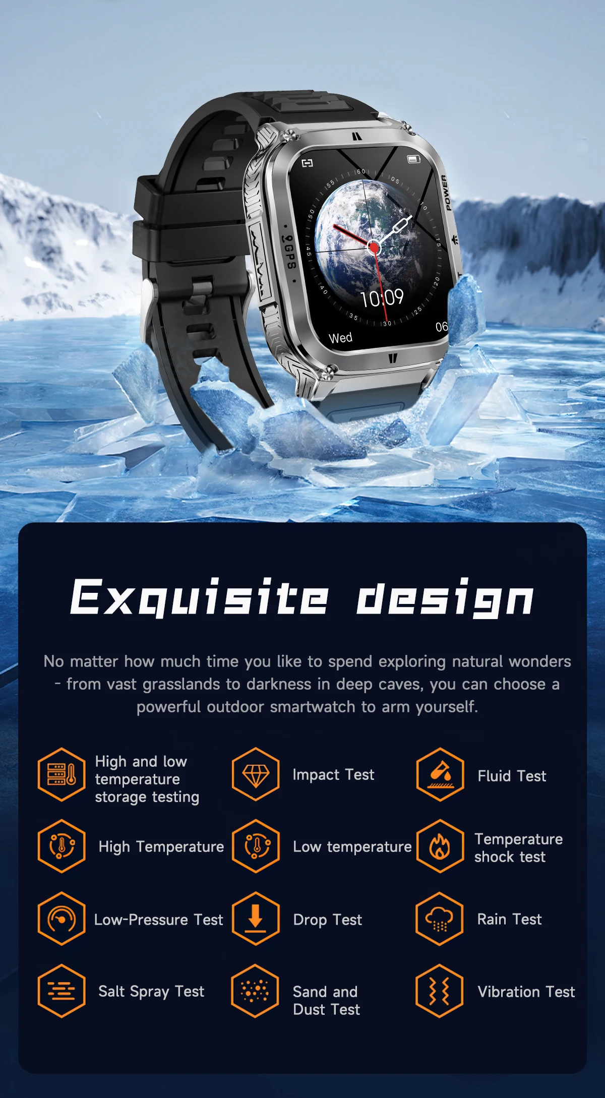 2026 NX30 Men Outdoor Smart Watch GPS 30M Waterproof 1.83Inch Relojes Health Monitoring Blood Pressure Smartwatch 2025
