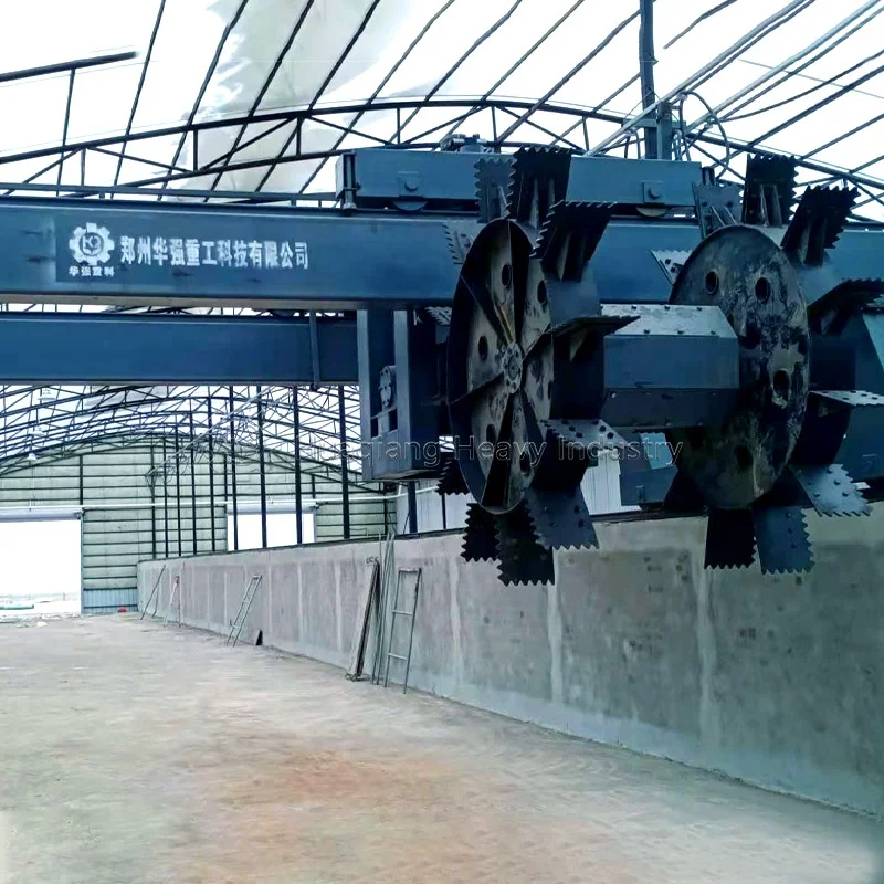 Compost Making Machines Double Wheel Type Compost Turner