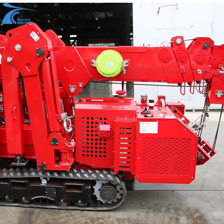 1 Ton Mini Spyde Crane Crawler Light Movable Crawler Spider Crane Company