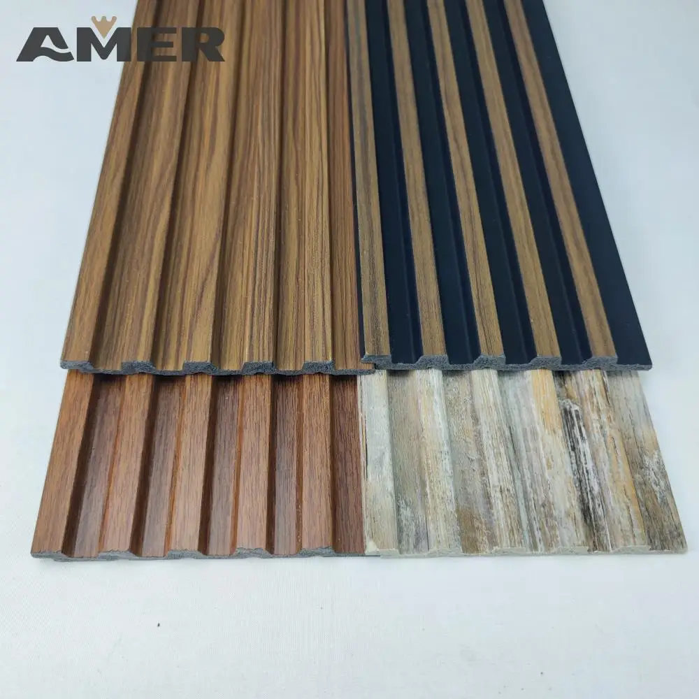 Rongke Factory Price OEM Designer Prefab Louvers Cheap 4x8 Waterproof Foam Greenway Vinyl Wall Paneling Panels