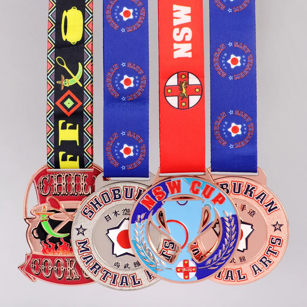 Cheap Custom Zinc Alloy Qatar Manufacturer Karate Judo Jiu Jitsu Bjj Taekwondo Kung Fu Medallas Deportivas Sports Award Medals