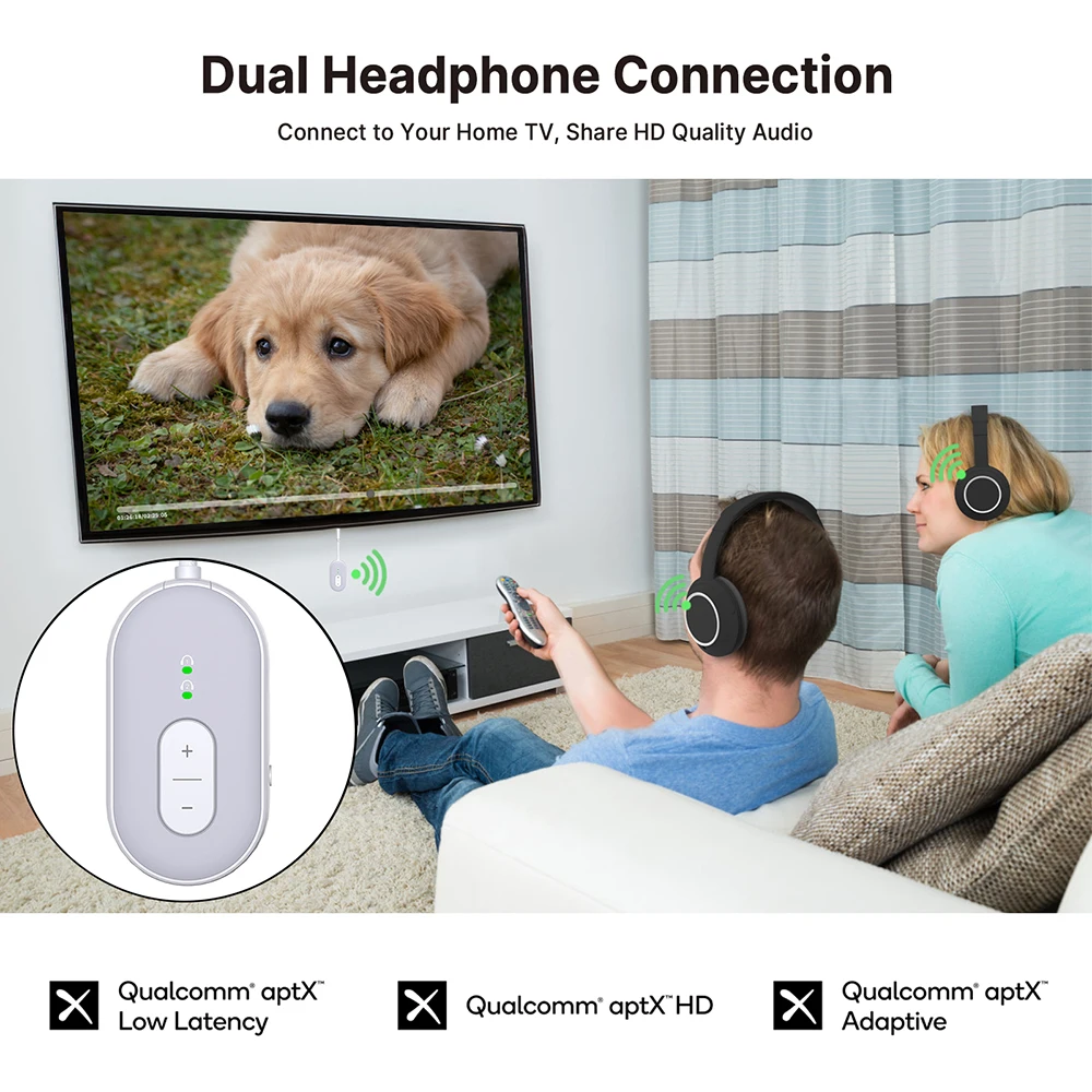 BT Transmitter Receiver Wireless Portable Audio Player Headphone Stereo Airplane Travel 2-in-1 Wireless BT Adapter BT-20