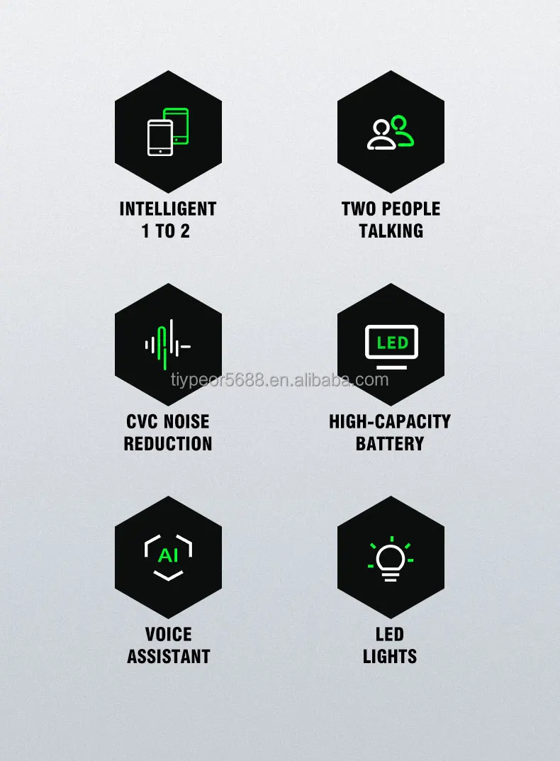 product tiypeor motorcycle helmet bt walkie talkie headset cvc noise reduction oneclick wake up voice assistant led lighting fm function-3