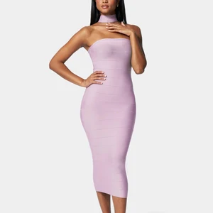 ADYABY Custom Hanging Neck Off Shoulder Formal Dresses Fashion Elegant High Quality Bandage Party Dress for Women