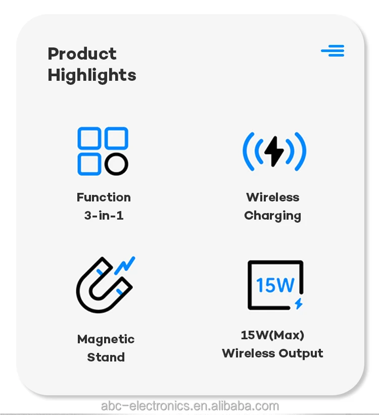 2023 15w Fast 4 In 1 Qi Wireless Charger For Iphone For Earbuds 3 In 1