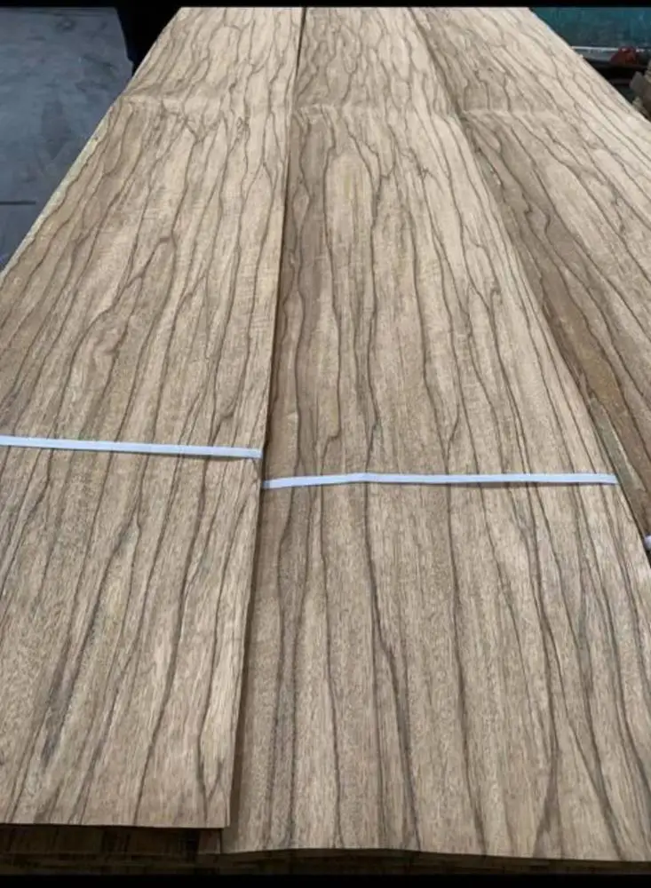 NATURAL BLACK and WHITE LIMBA WOOD VENEER for HOTEL APPLICATION