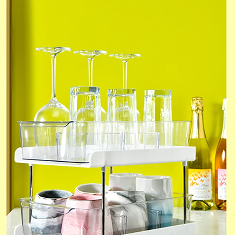Multilayer Plastic Cosmetics Storage Under The Sink Organizer Storage