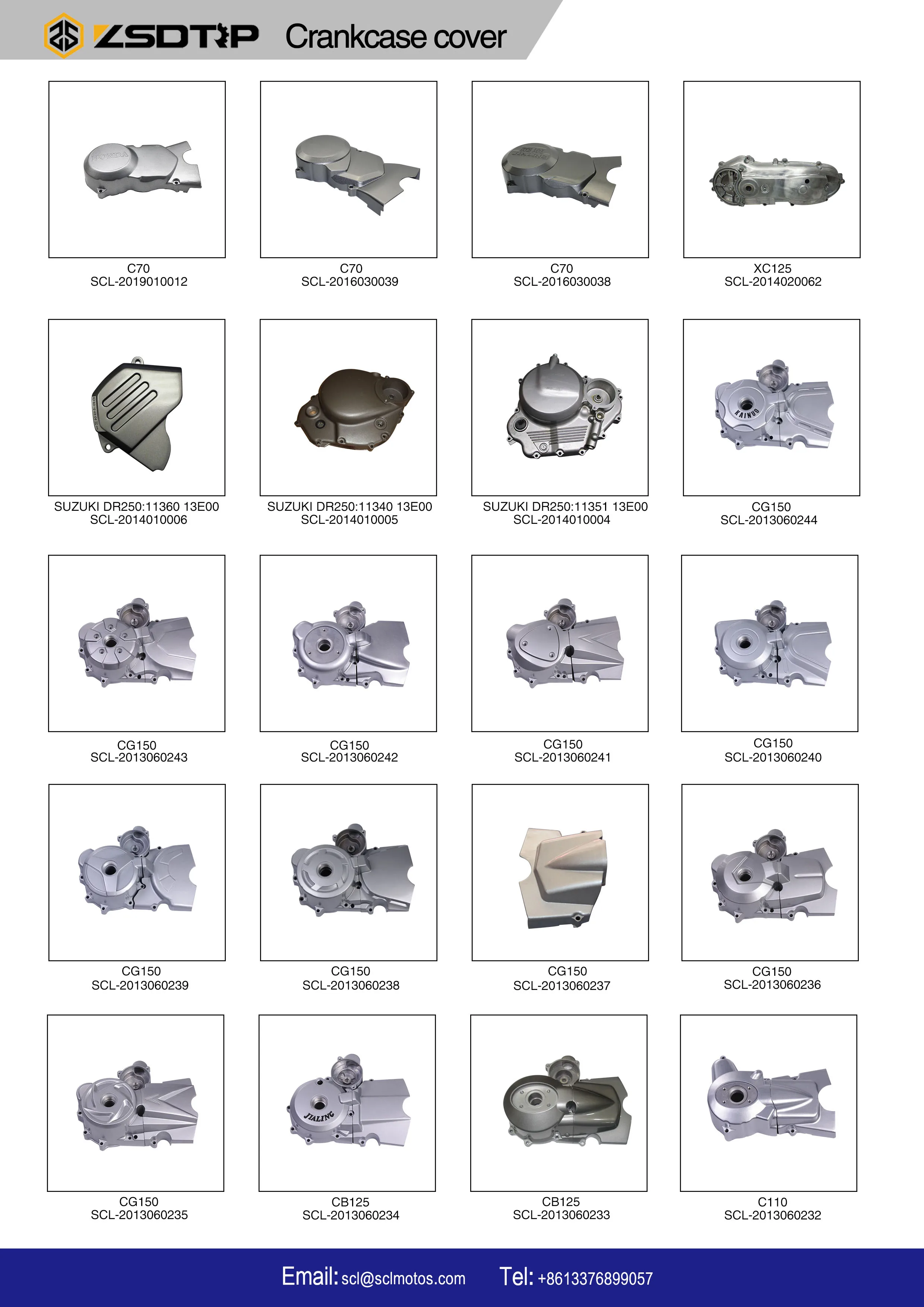 C50 C70 C90 Left Stator Cover Engine Flywheel Silver Aluminum Motorcycle Engine Crankcase Cover Left