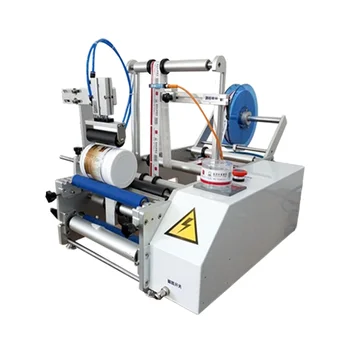 Hot Popular Semi-Automatic Bottle Labeling Machine Round Jams Cans Labeling Machinery for Small Business