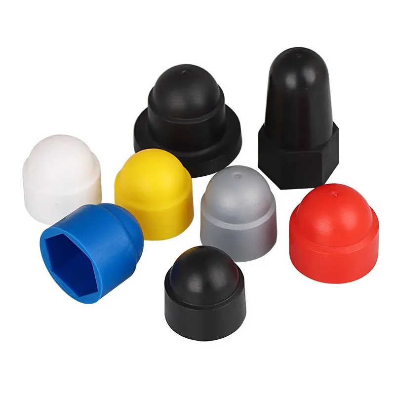 M6 White Black Hex Protection Bolt Caps Plastic  Hexagon Head Cover Pe Material Nut Bolt Cap Plastic Nut Cap 33mm 32mm