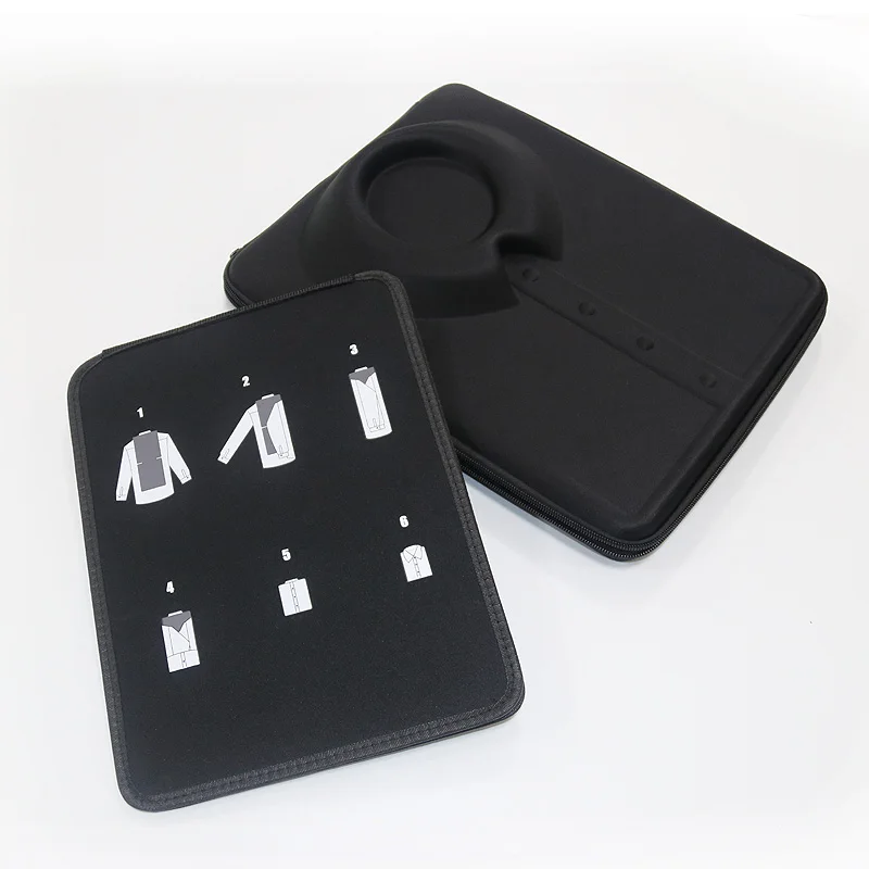 Бизнес езда на велосипеде Водонепроницаемый против морщин рубашка хранения Черный EVA чехол Защита для путешествий унисекс