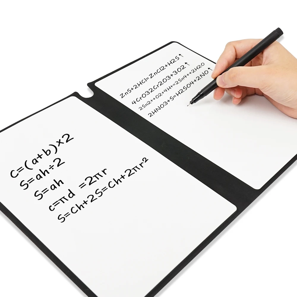 Notebook Dry Erase Office Monthly Program Manuscript Text Drawing Exercises A5 Reusable Whiteboard