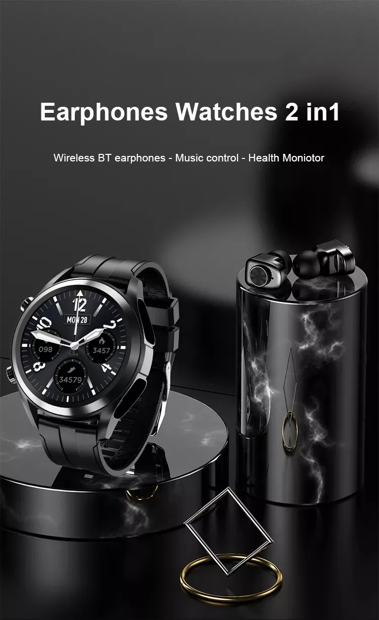 Ldnio Jm03 Smartwatch Bluetooth Headset 2in1 Heart Rate Blood